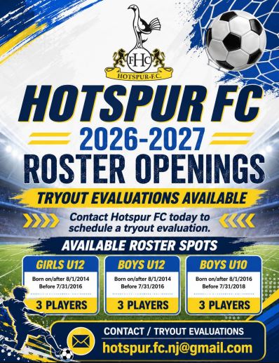 Hotspur Roster Openings