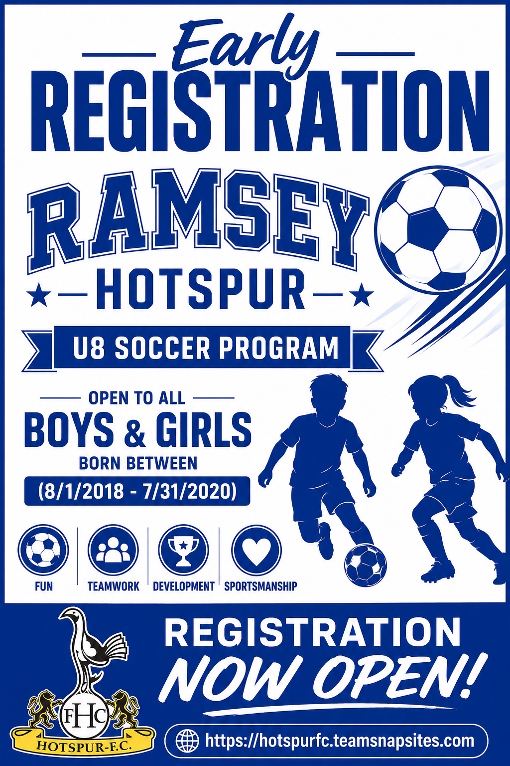 U8 Registration Flyer - 2026-2027